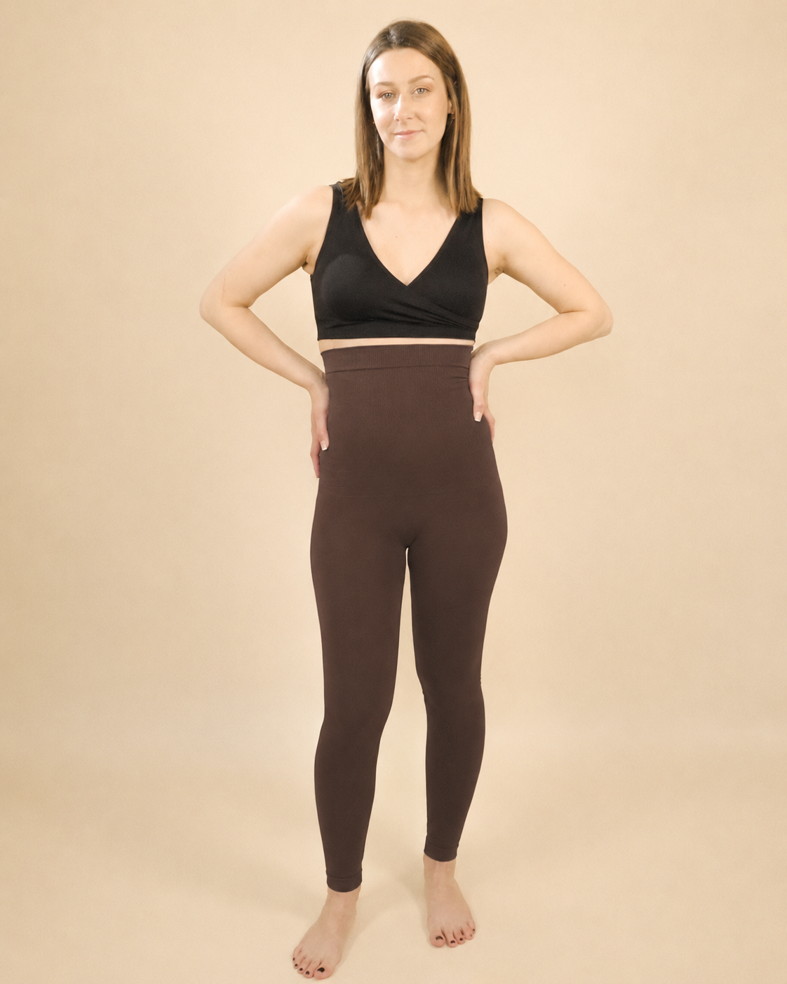 Postpartum Recovery Leggings Up