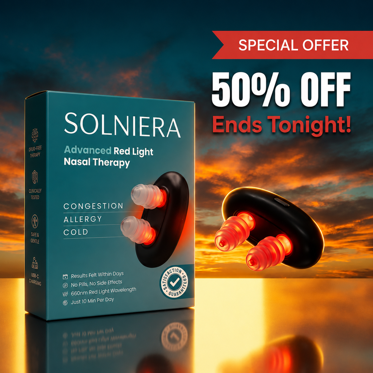 Solniera Red Light Nasal Relief