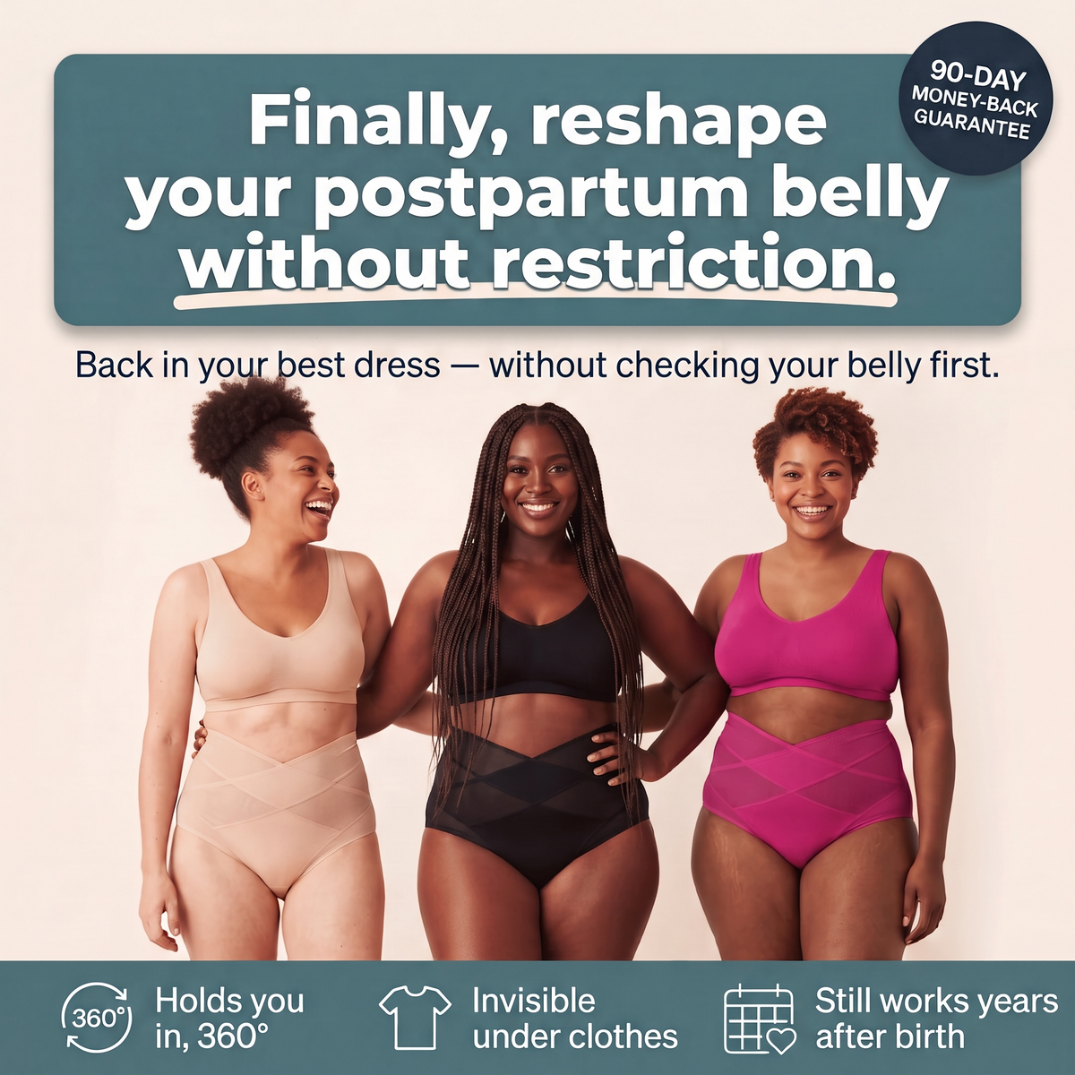 High-waisted postpartum