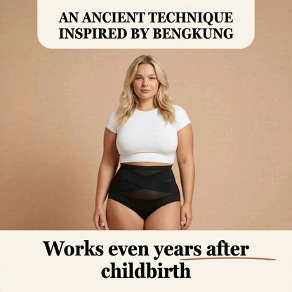 High-waisted shaping panty specifically for postpartum use