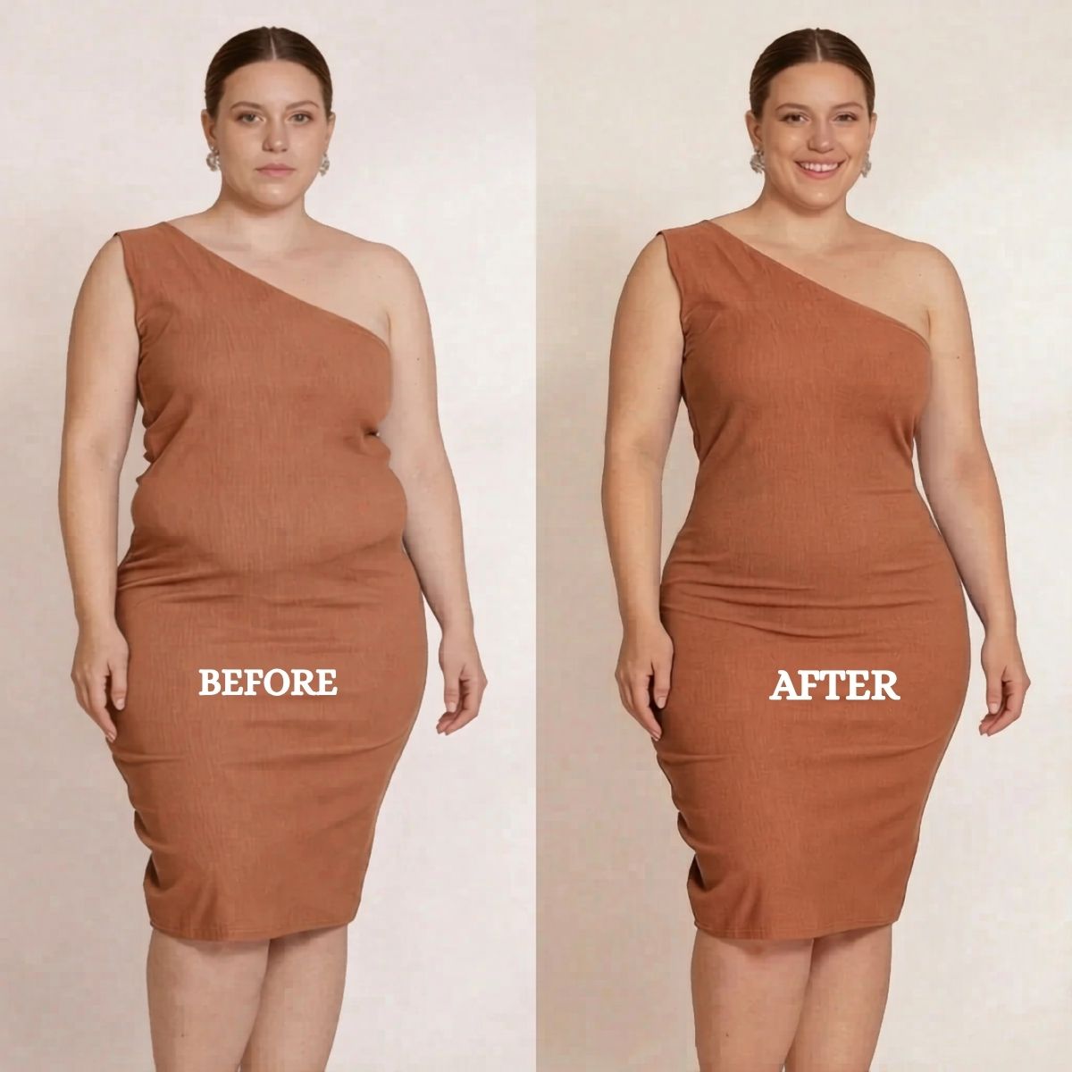 High-waisted shaping panty specifically for postpartum use
