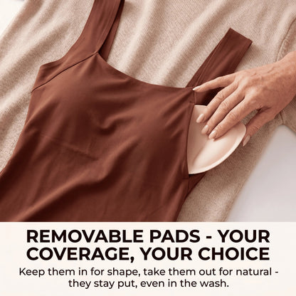 Removable pads for your choice of coverage