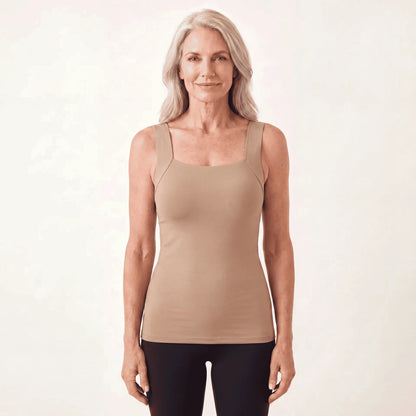 Sculpt Tank with built-in bra in Nude